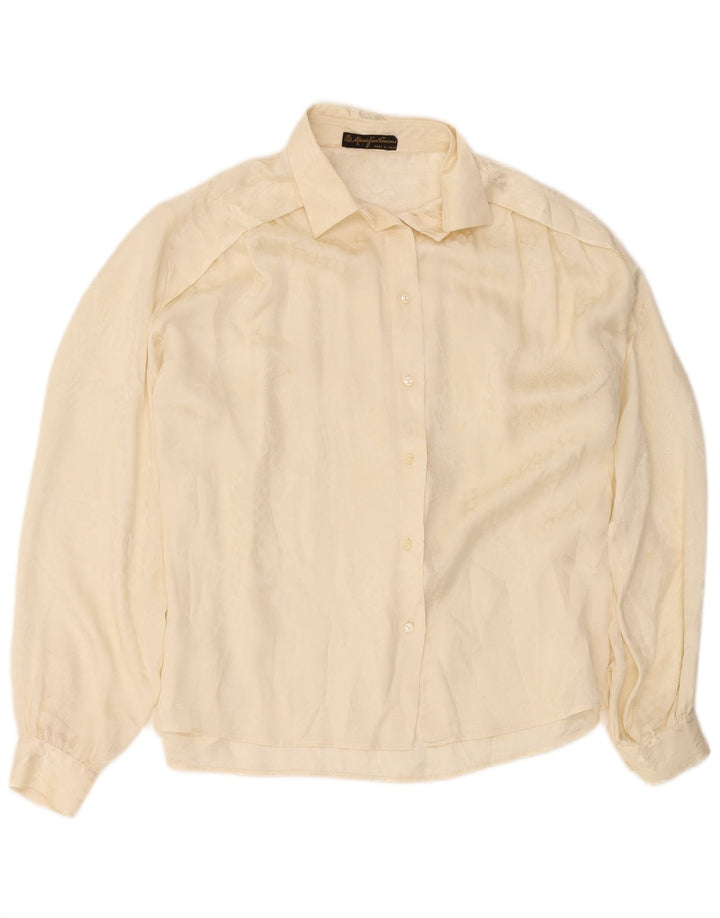 Camicia da donna Mario Pucci Cecconi IT 42 Media stampa animalier bianco sporco
