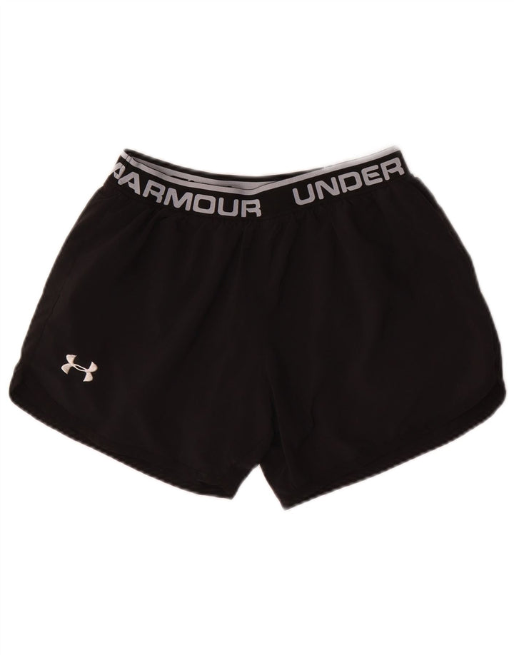Pantaloncini sportivi grafici aderenti UNDER ARMOUR per ragazze 13-14 anni XL neri
