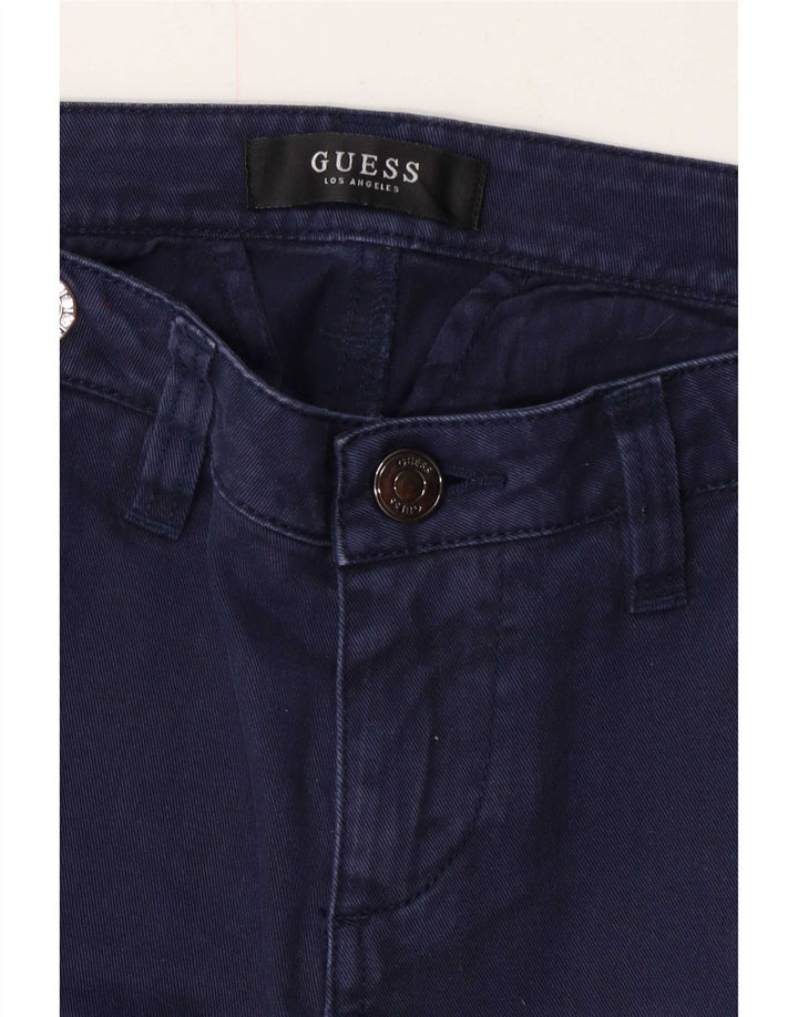 Pantaloni chino slim da donna Guess W30 L28 Blu navy