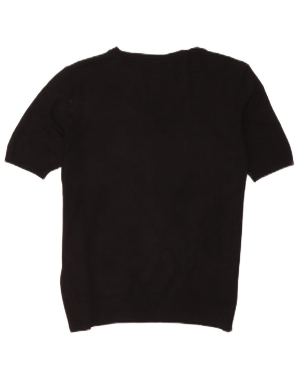 Camicetta da donna Marks & Spencer Top UK 10 piccola viscosa nera