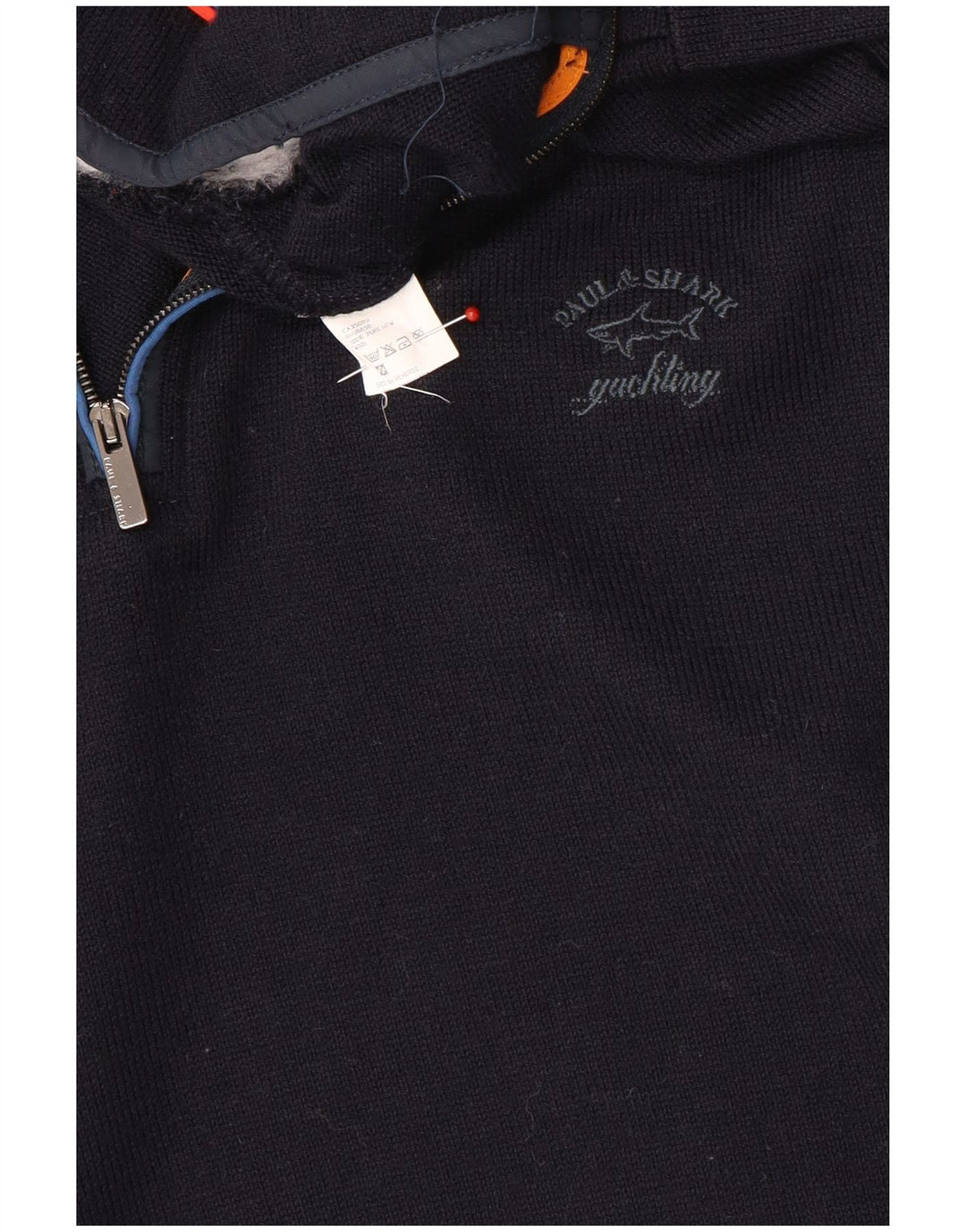Paul & Shark Maglione da uomo con zip e collo in lana media blu navy