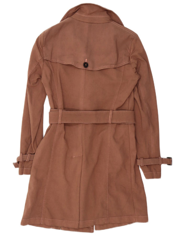 Trench da donna Marella UK 10 piccolo cotone marrone