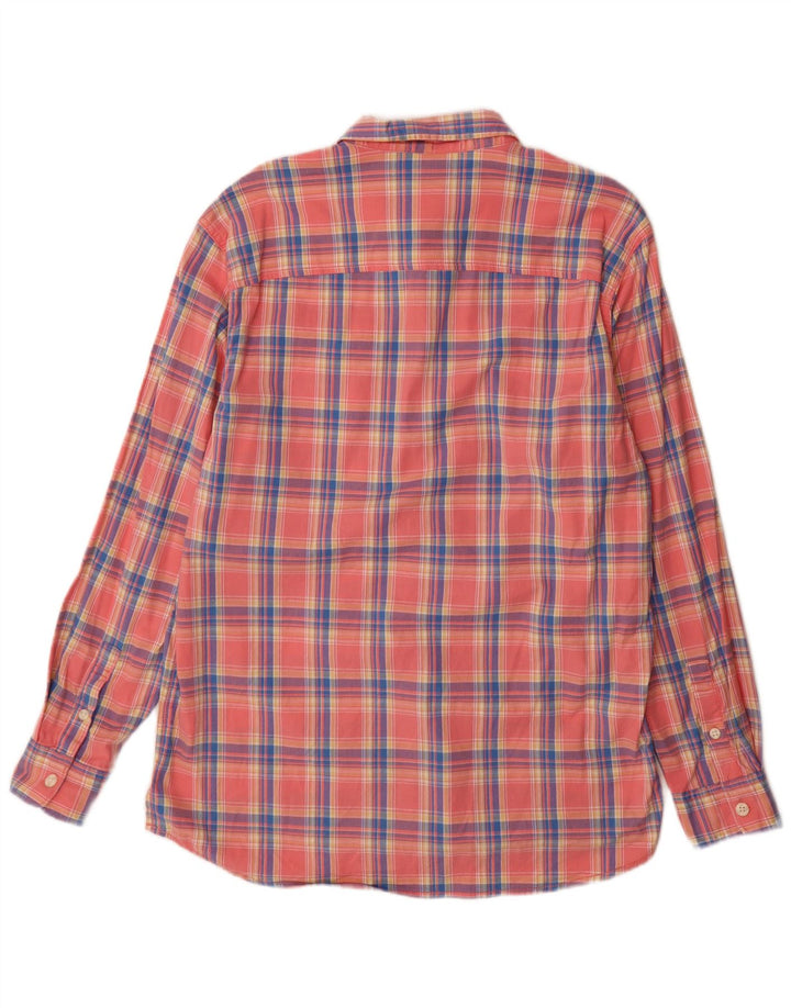 Camicia in flanella da uomo Lee, cotone a quadri grandi rosa