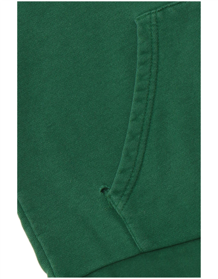 Maglione con cappuccio grafico da uomo ADIDAS in cotone verde medio