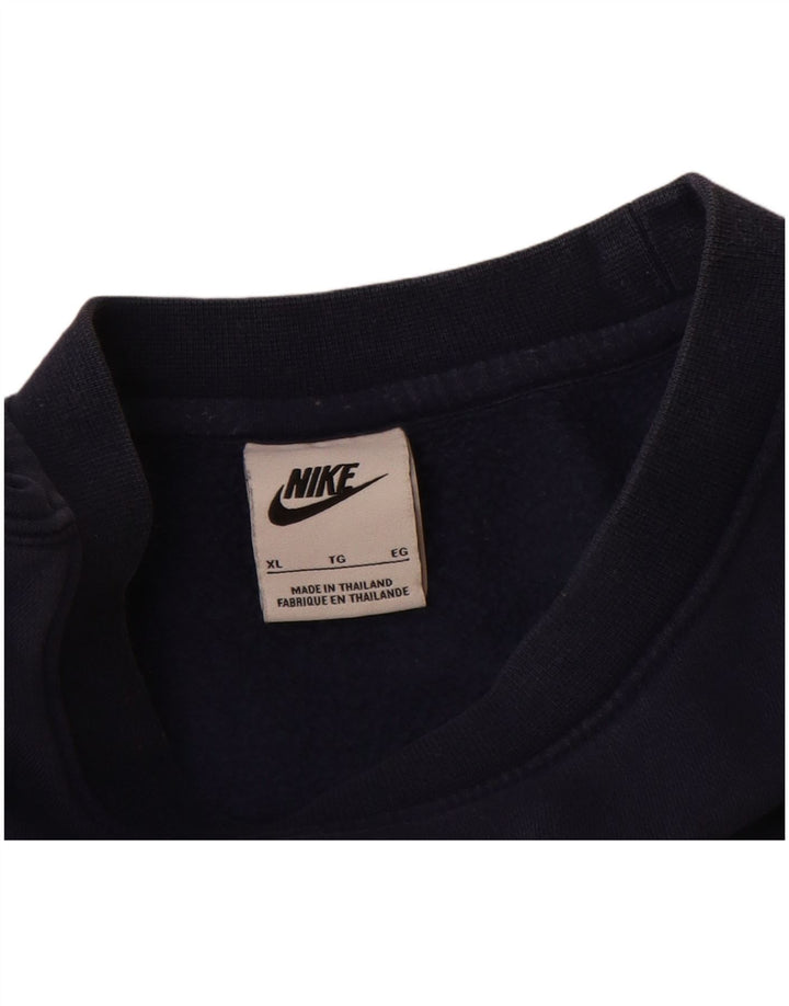 Felpa Nike Uomo Maglione XL Blu Navy Cotone