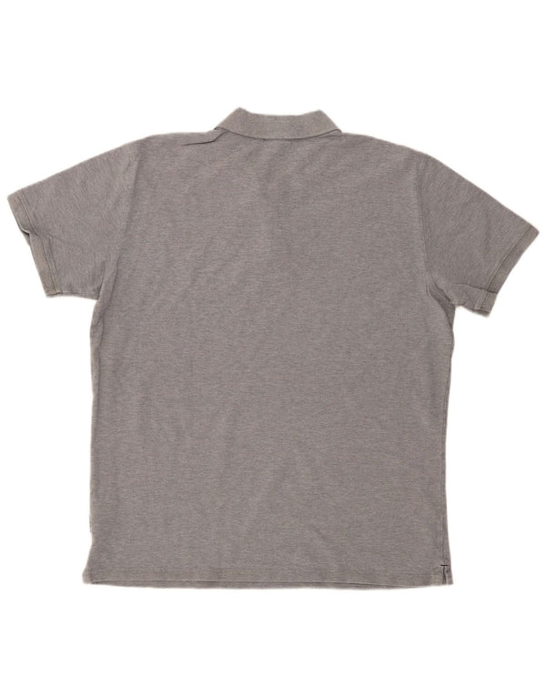 Polo da uomo Napapijri 2XL in cotone grigio