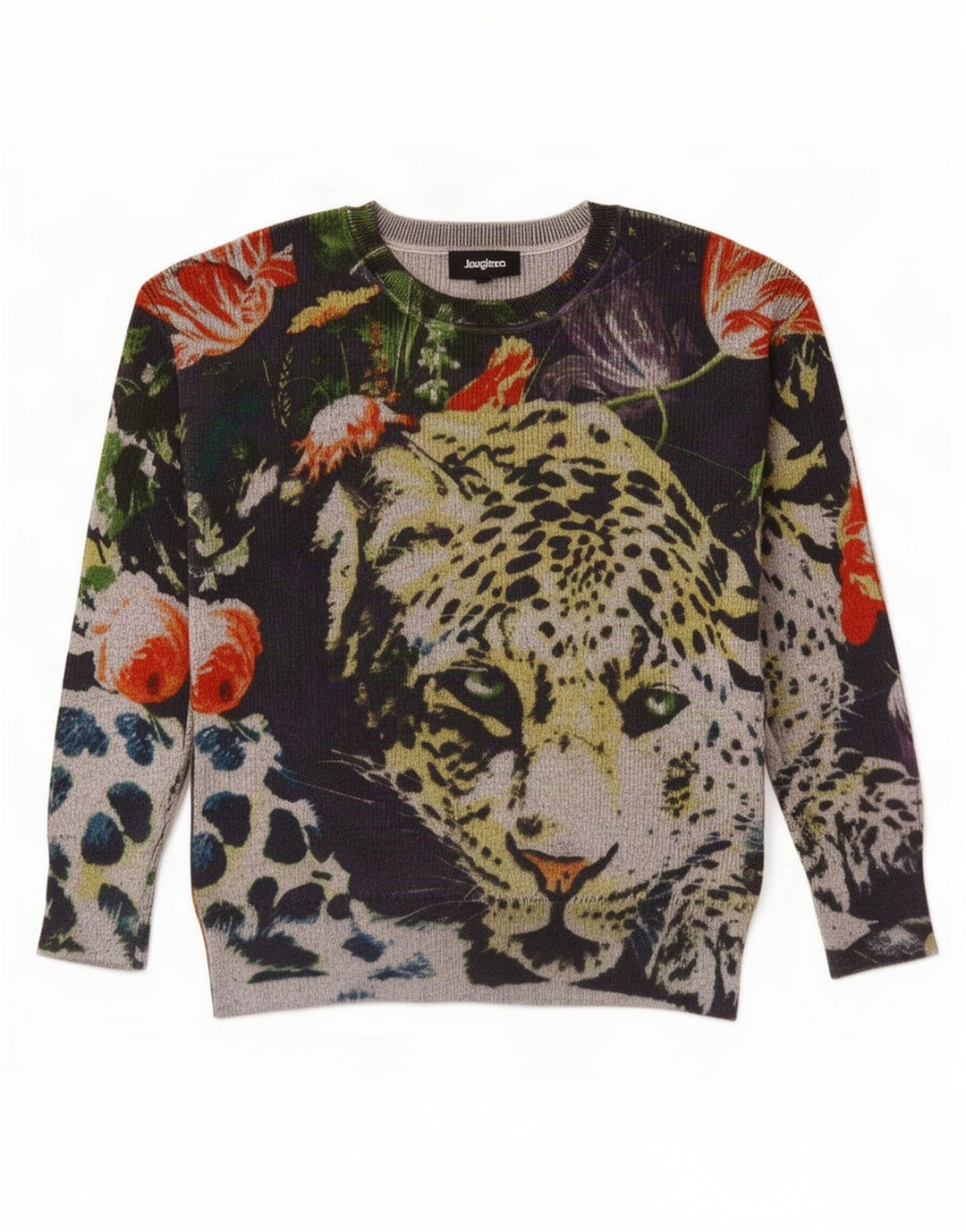 Desigual Donna Maglione Girocollo Maglione UK 14 Medio Multicolore