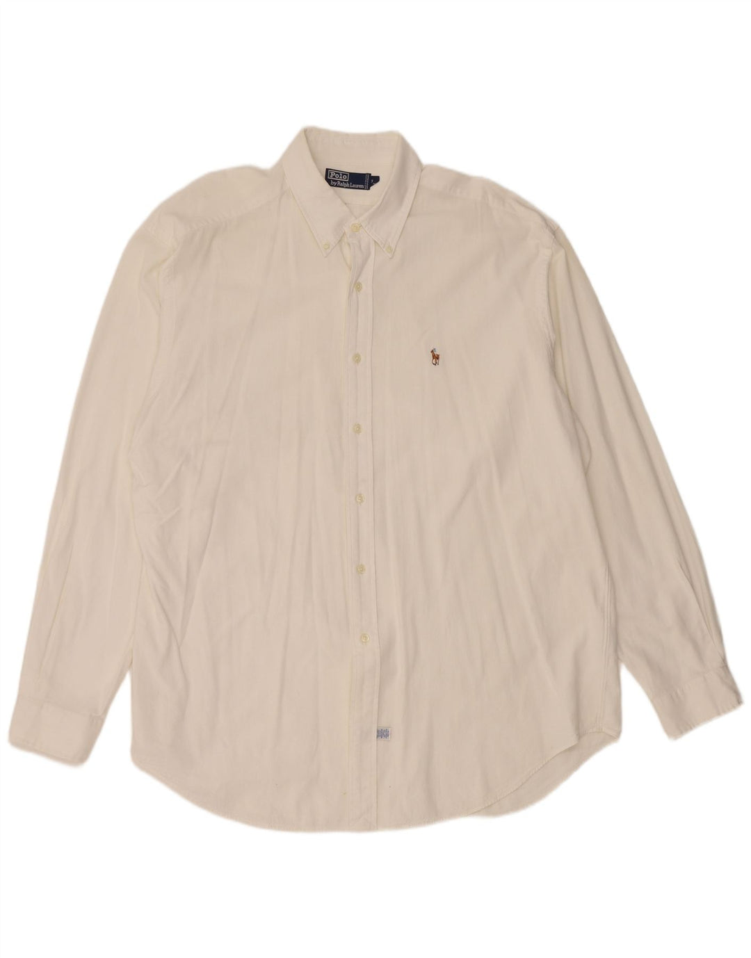 Polo Ralph Lauren Camicia da uomo XL in cotone bianco