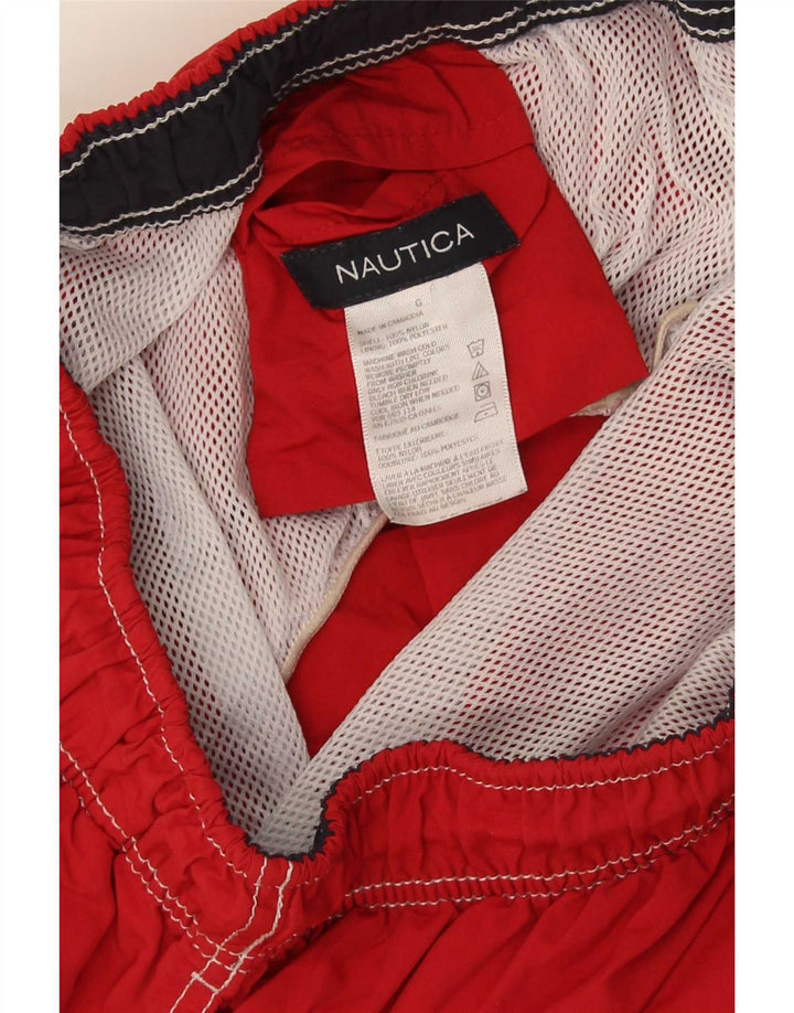 Pantaloncini da bagno da uomo Nautica nylon rosso medio