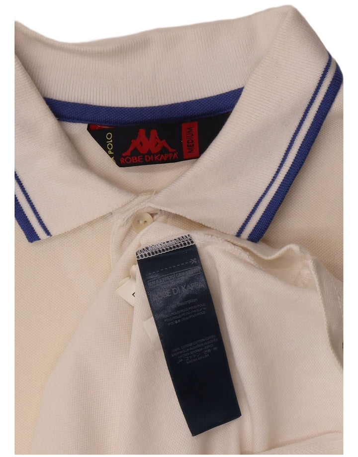 Polo Kappa Uomo Cotone Medio Bianco