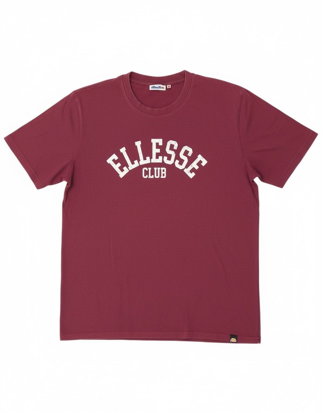 T-shirt grafica da uomo Ellesse Top grande in cotone marrone
