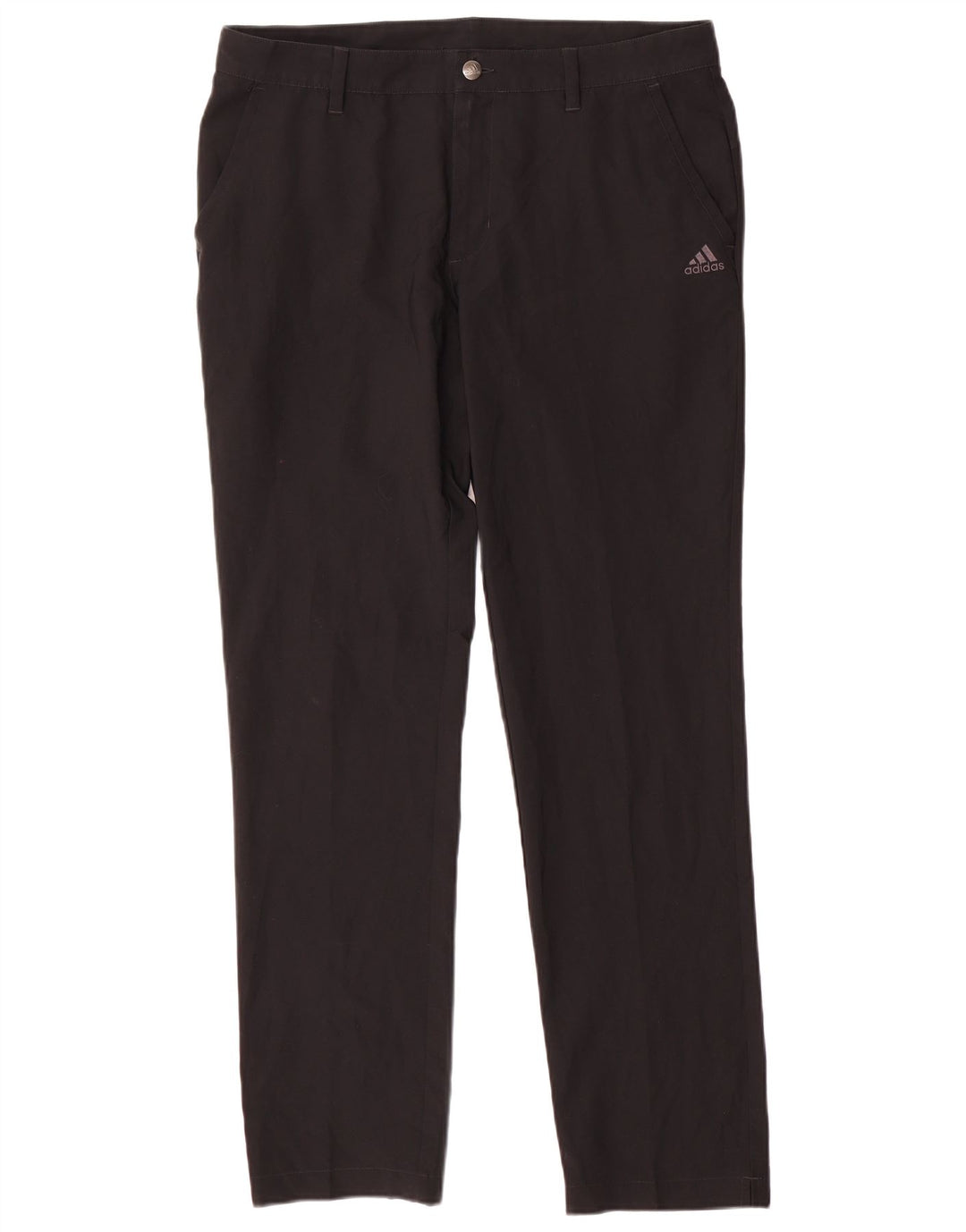 Pantaloni chino slim da uomo Adidas W34 L32 poliestere nero