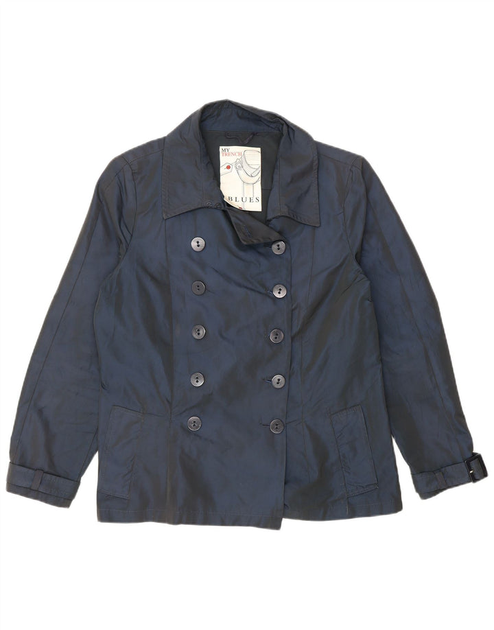 i Blues Cappotto da marinaio corto doppiopetto da donna UK 12 Blu navy medio