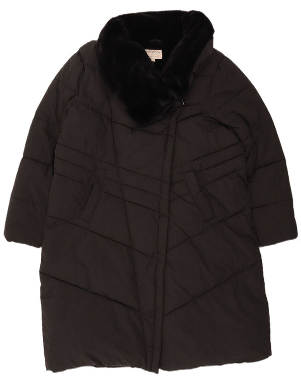 Cappotto imbottito da donna MONSOON UK 18 XL Nylon nero