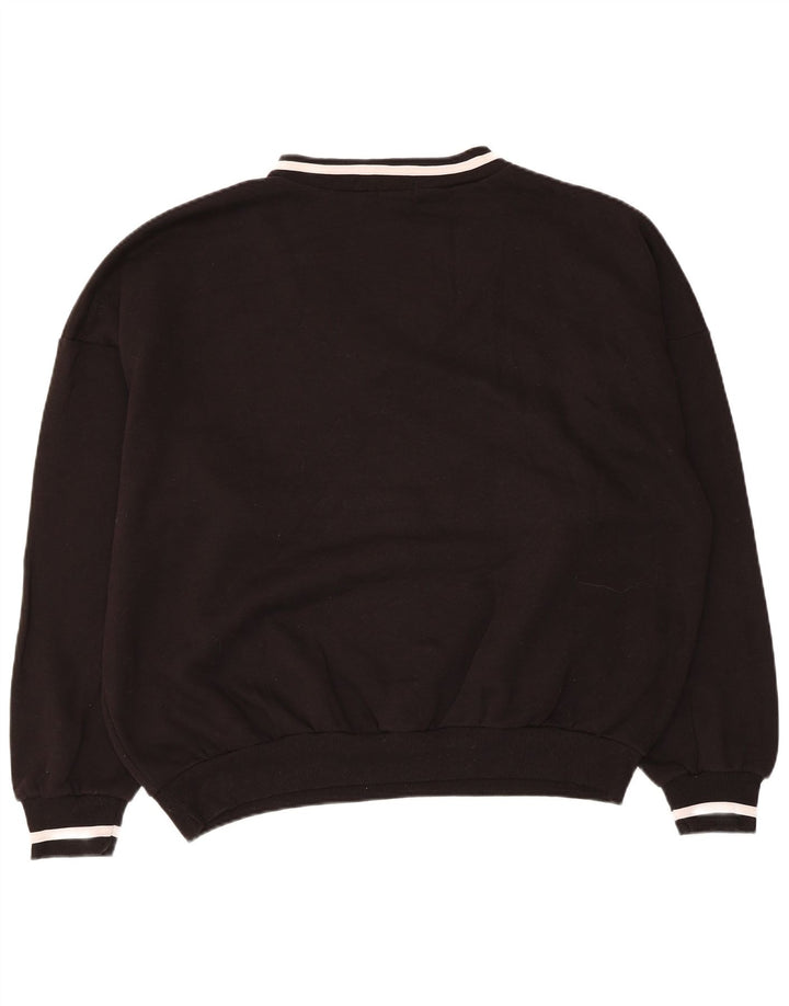 Felpa grafica da donna Prettylittlething UK 10 piccola nera
