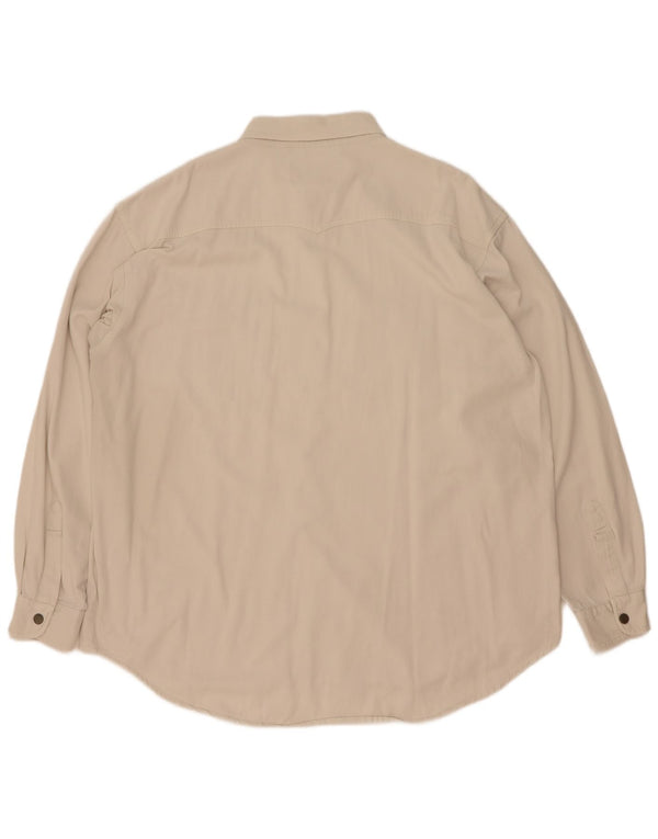 Camicia vintage da uomo 2XL Beige