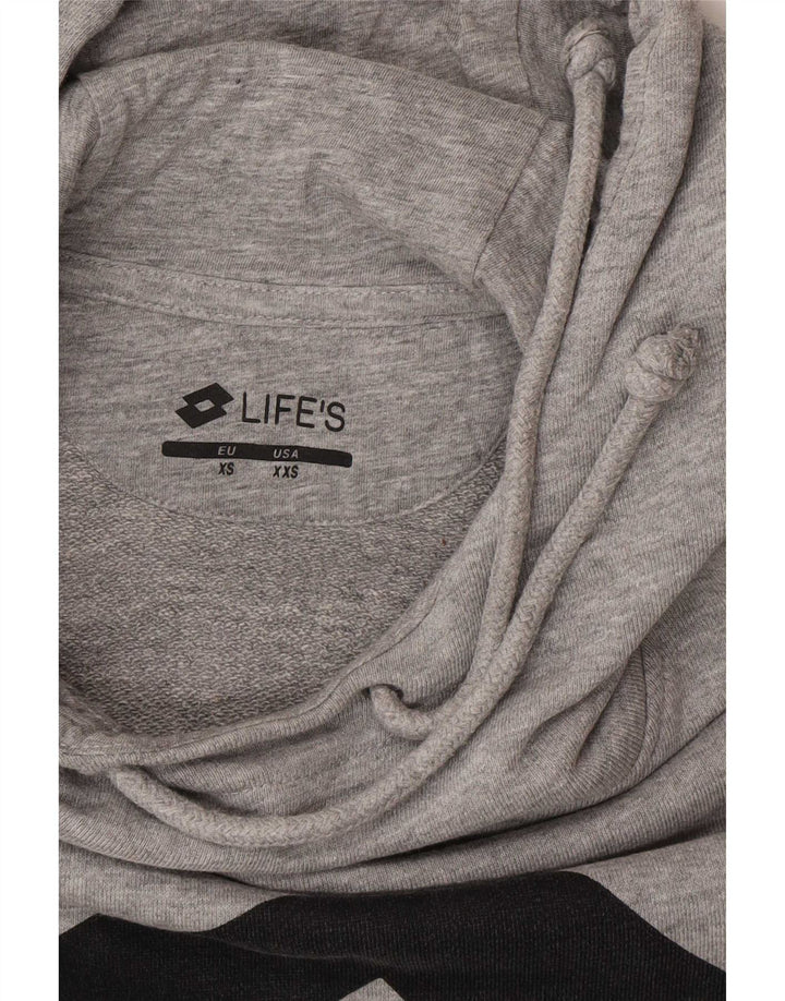 Maglione con cappuccio grafico da uomo Lotto 2XS Grigio