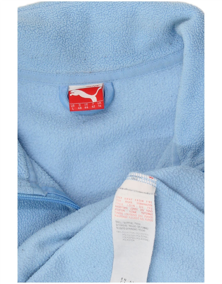 Giacca in pile da donna Puma UK 14 poliestere blu medio