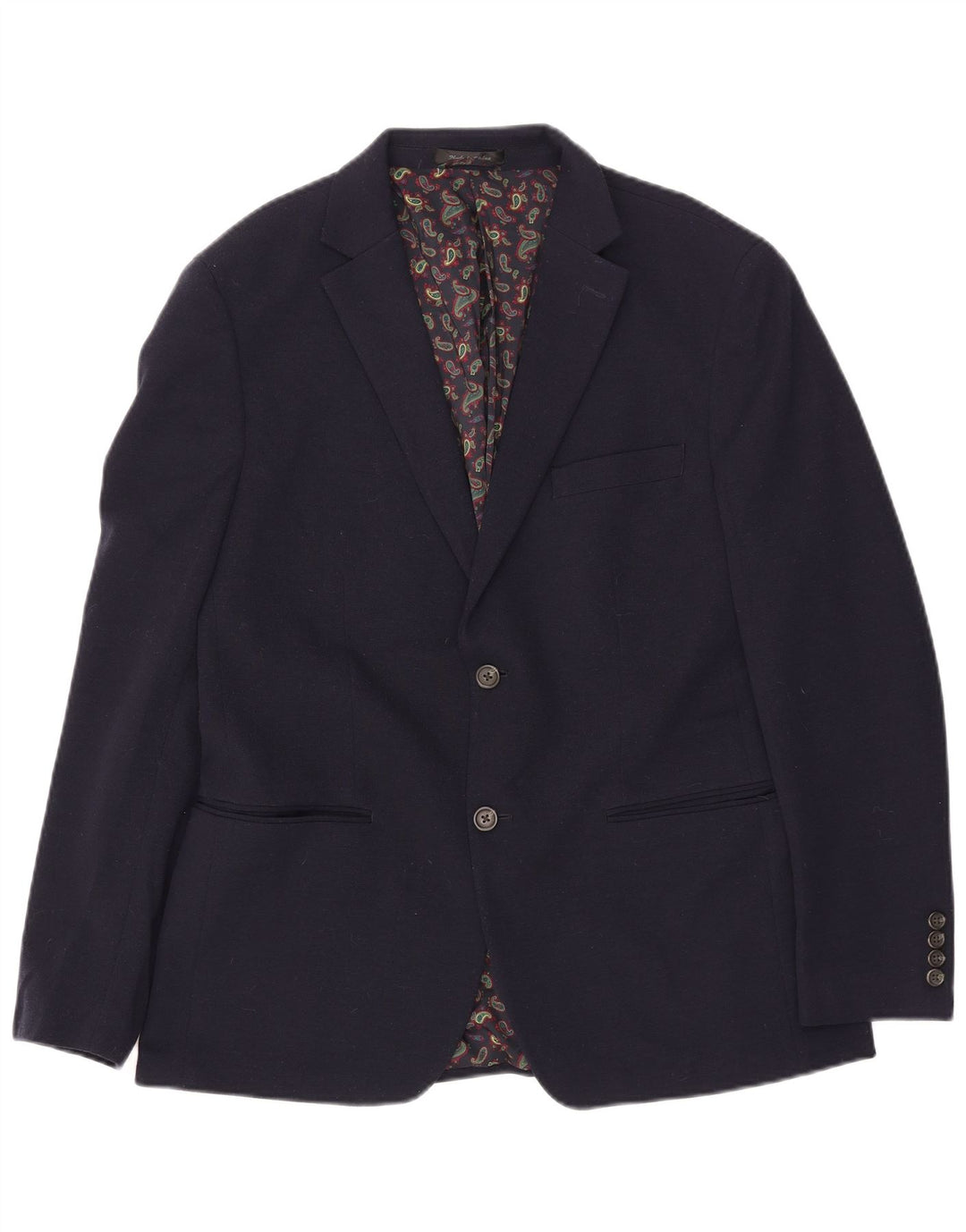 Giacca blazer da uomo a 2 bottoni Chaps UK 42 XL poliestere blu navy