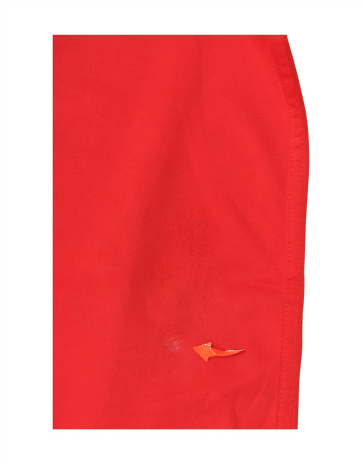 Pantaloni da tuta da uomo Kappa in poliestere color block rosso medio