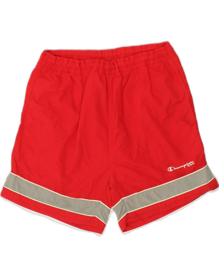 CHAMPION Mens Sport Shorts Medium Red | Vintage Champion | Thrift | Second-Hand Champion | Used Clothing | Messina Hembry 