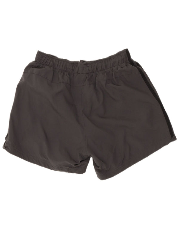 Pantaloncini sportivi regolari da uomo Adidas medi W30 L4 grigio poliestere sportivo