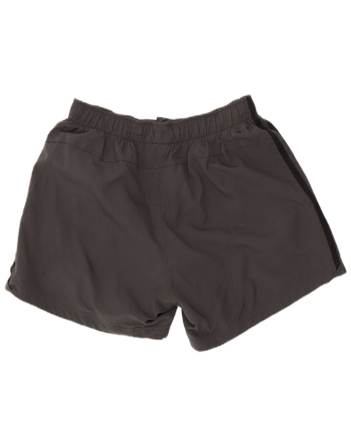 Pantaloncini sportivi regolari da uomo Adidas medi W30 L4 grigio poliestere sportivo