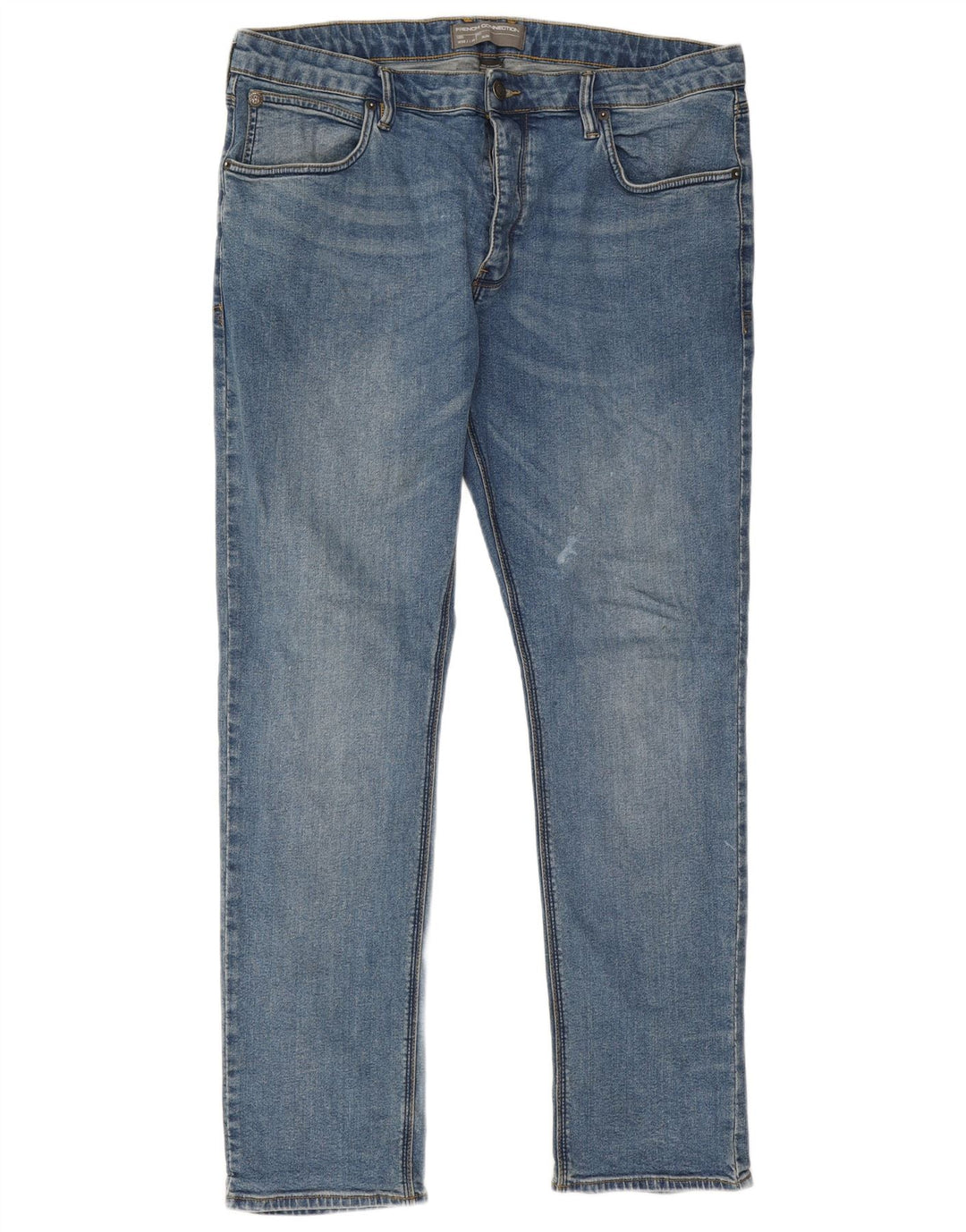 Jeans slim da uomo French Connection W38 L34 cotone blu