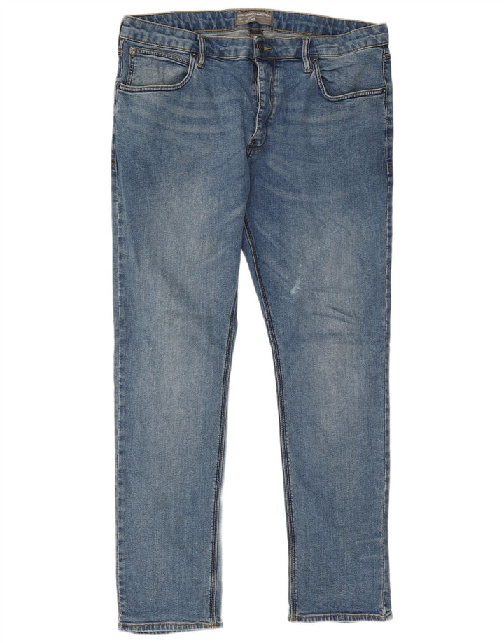 Jeans slim da uomo French Connection W38 L34 cotone blu
