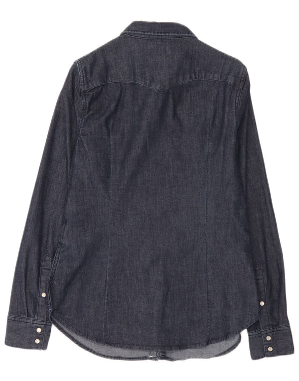 Levi's Camicia in denim su misura da donna UK 14 Cotone medio blu navy