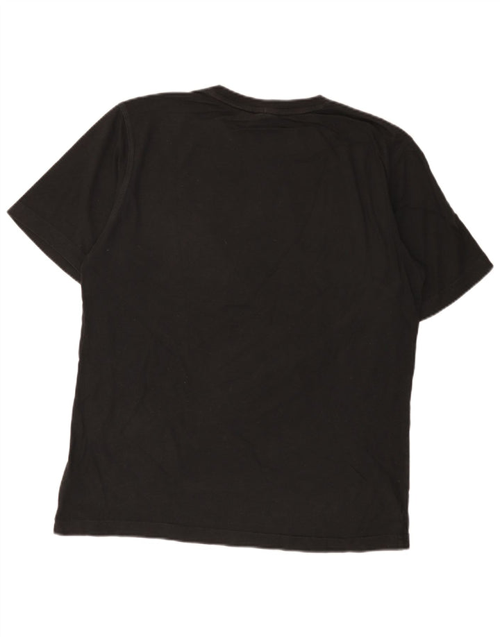 T-shirt grafica da uomo Adidas Top in cotone nero medio