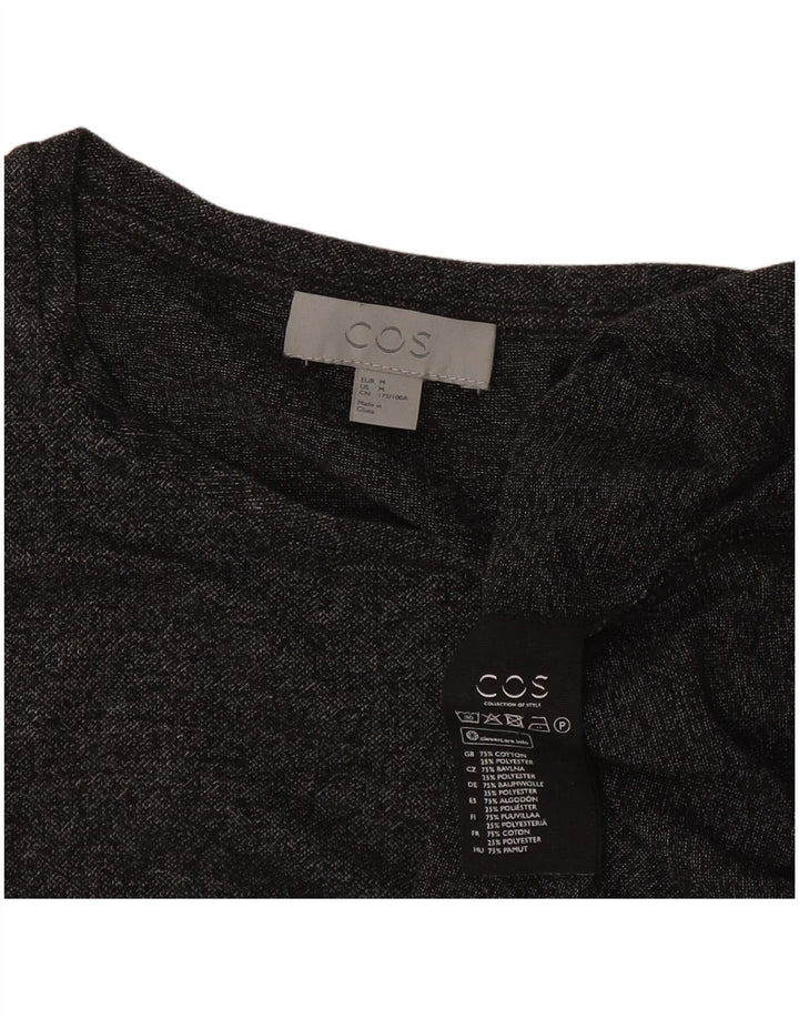 T-shirt da uomo Cos Top in cotone mélange grigio medio