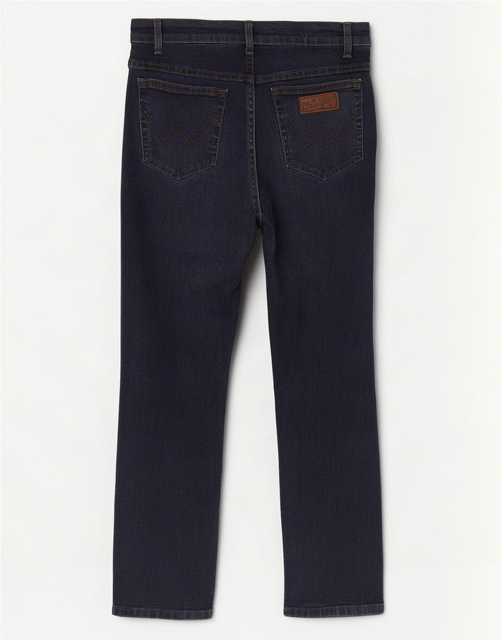 Jeans dritti elasticizzati Texas da uomo Wrangler W33 L30 cotone blu navy
