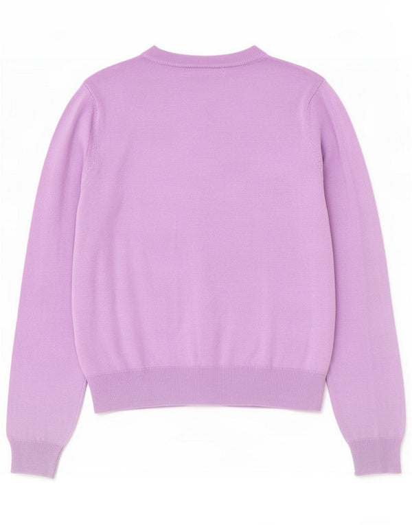 Maglione cardigan da donna Marks & Spencer UK 12 Viscosa viola medio