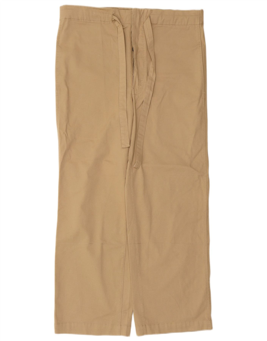 Pantaloni casual dritti da donna ZARA piccoli W26 L29 cotone beige