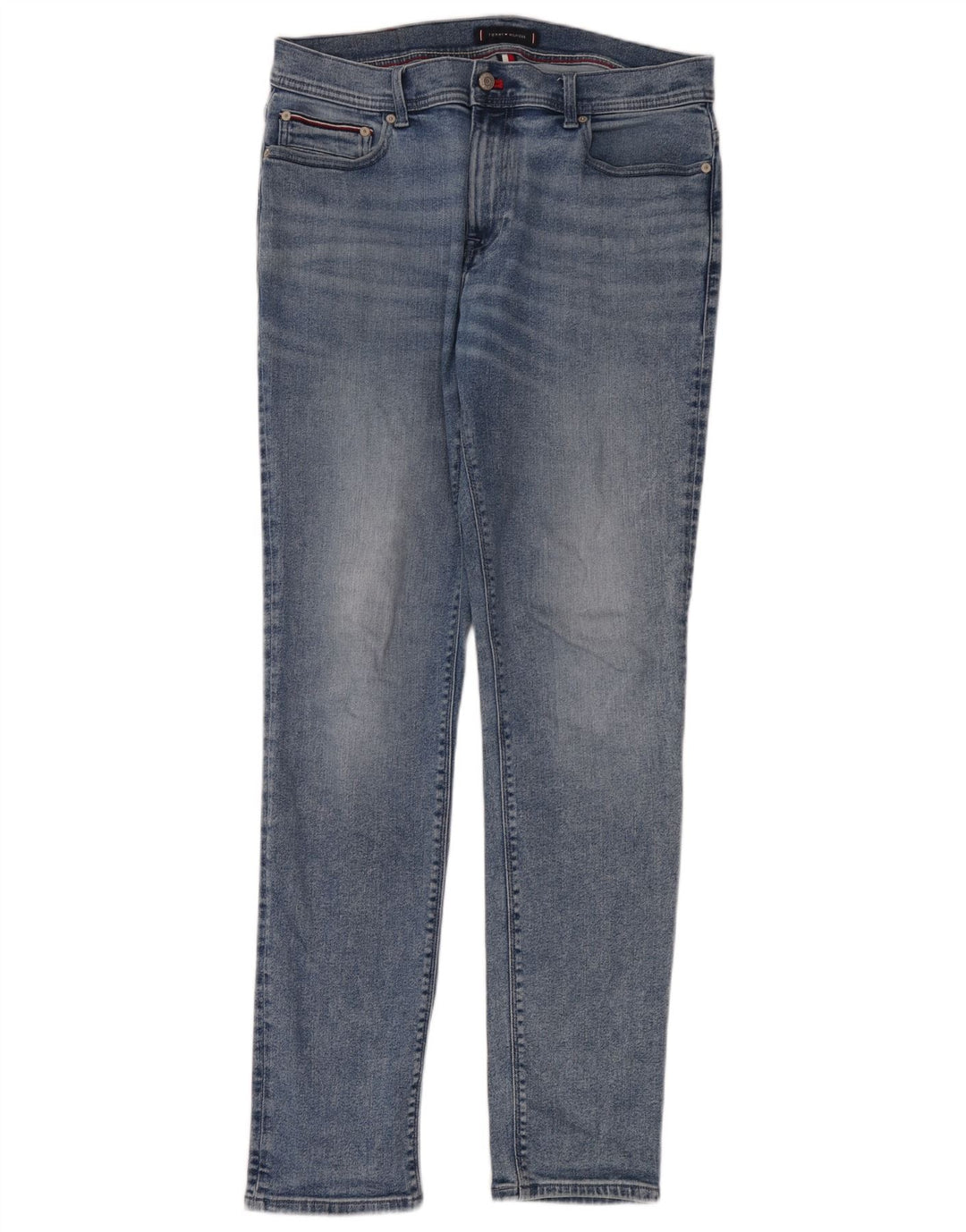 Tommy Hilfiger Uomo Thavar Slim Jeans W34 L34 Cotone Blu