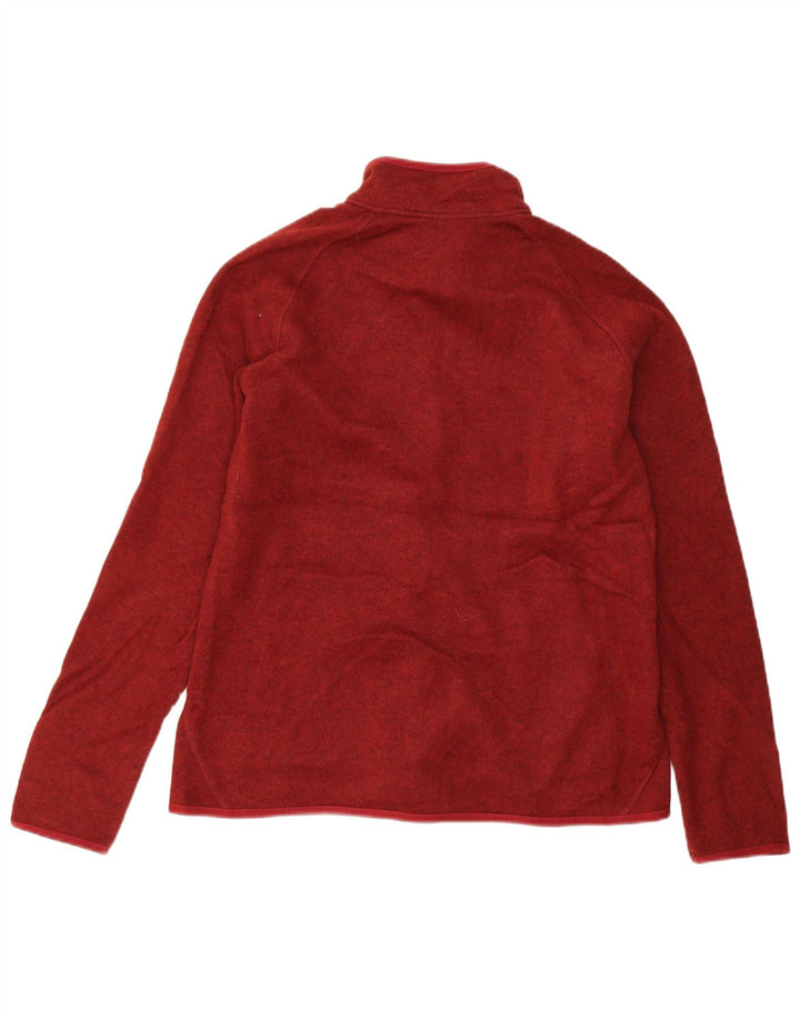 Giacca da tuta da donna Eddie Bauer UK 18 XL Poliestere chiazzato rosso
