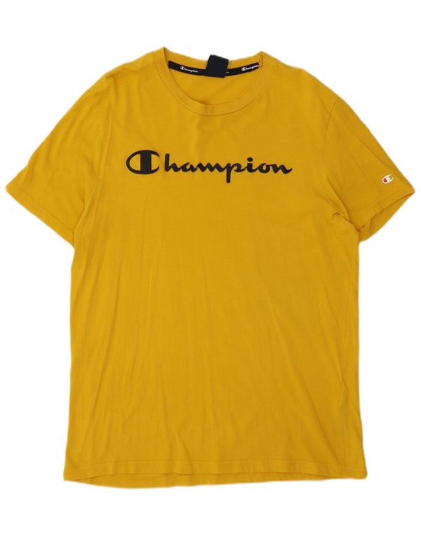 T-shirt grafica da uomo Champion Top giallo medio