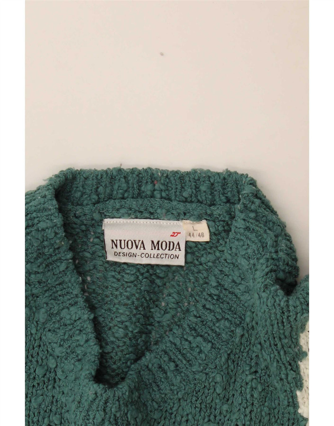 Maglione girocollo con grafica da donna Nuova Moda IT 44/46 Large Verde