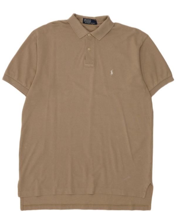Polo Ralph Lauren da uomo grande in cotone beige