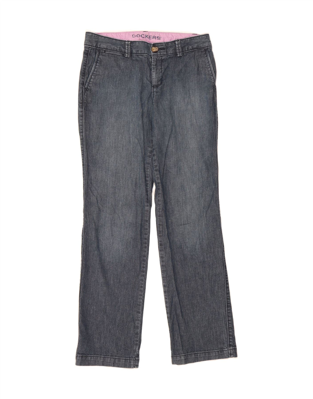 DOCKERS Womens Straight Jeans US 4 Small W30 L30 Blue Cotton Vintage Dockers and Second-Hand Dockers from Messina Hembry 