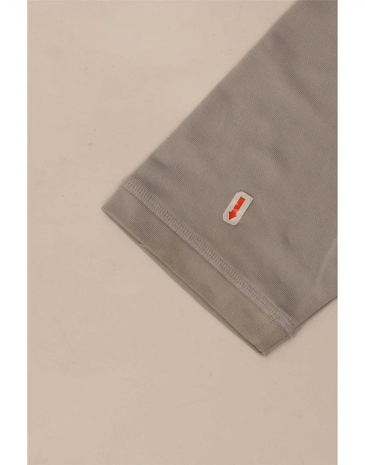 Adidas Uomo Climawarm Zip Collo Pullover Tuta Top Grande Poliestere Grigio