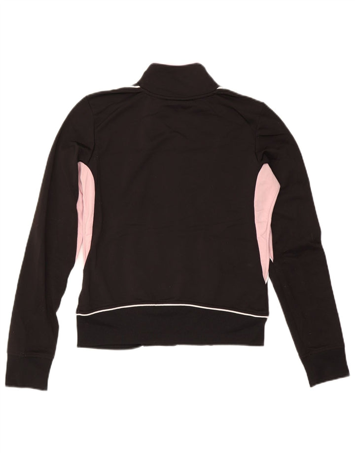Giacca da ginnastica corta da donna Puma UK 10 Small Black Colourblock
