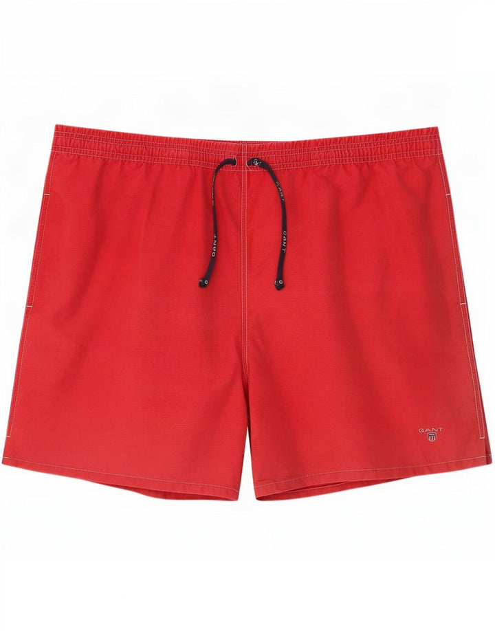 Pantaloncini da bagno da uomo Gant XL in cotone rosso