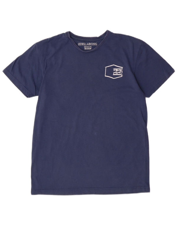 T-shirt grafica da donna BILLABONG Top UK 14 poliestere medio blu navy