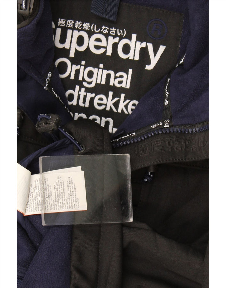 Giacca a vento Windtrekker da uomo Superdry UK 38 poliestere nero medio