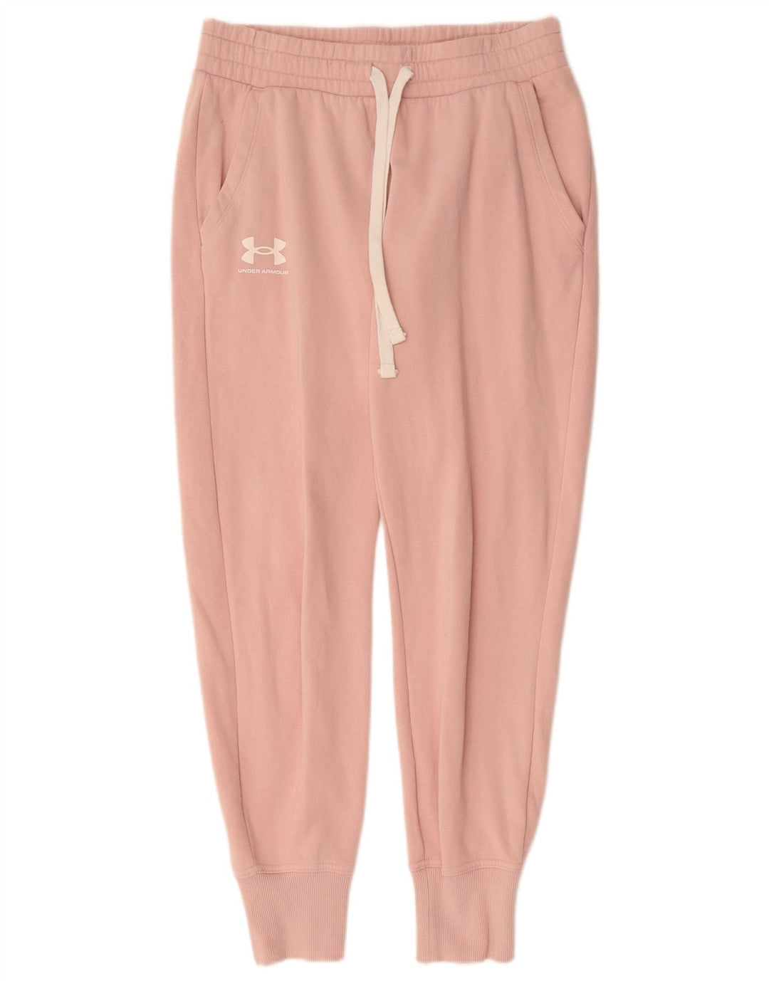 Pantaloni da tuta da donna UNDER ARMOUR Joggers UK 8 Small Rosa Cotone