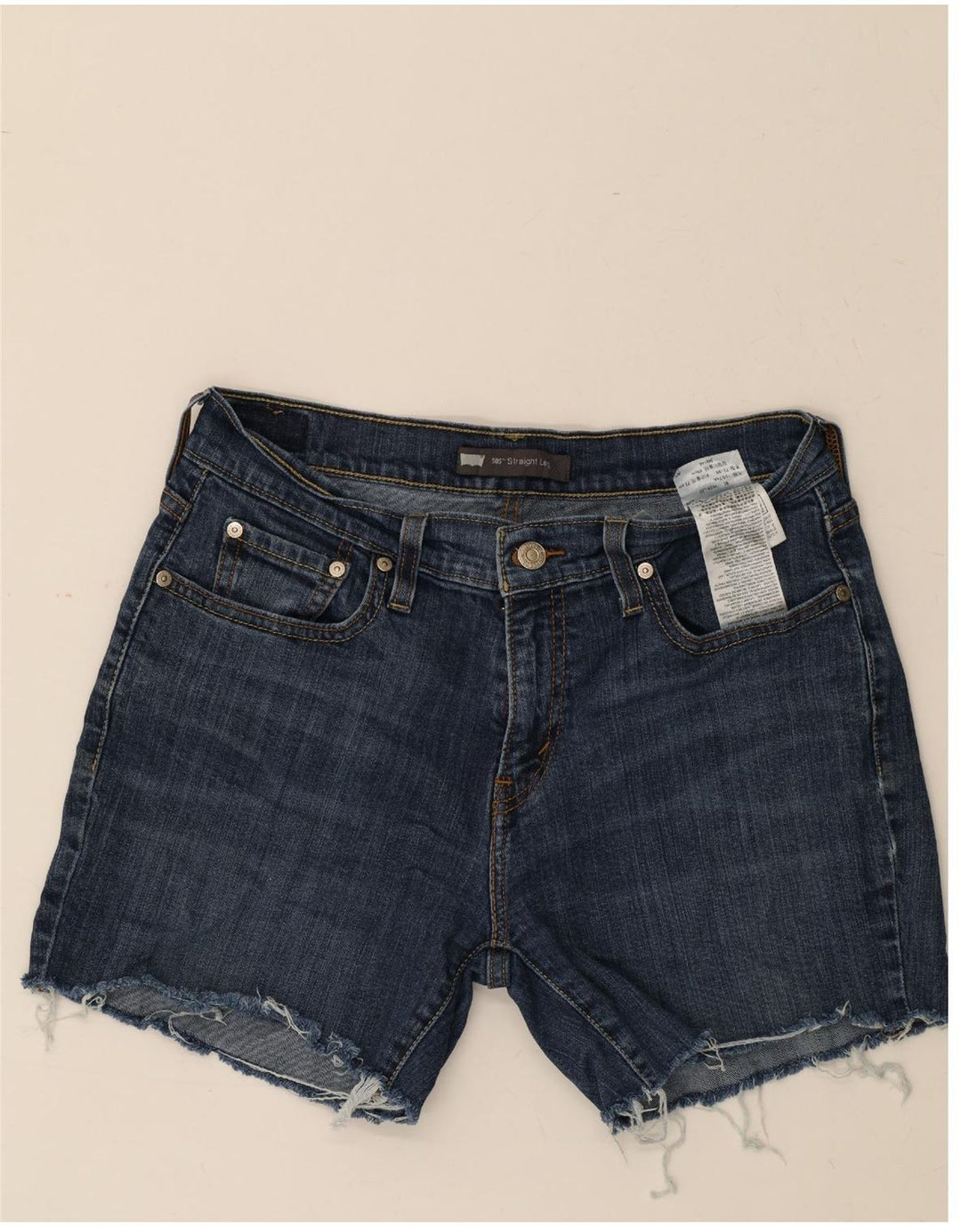 LEVI'S Womens 505 Denim Shorts W29 Medium Blue Cotton Vintage Levi's and Second-Hand Levi's from Messina Hembry 