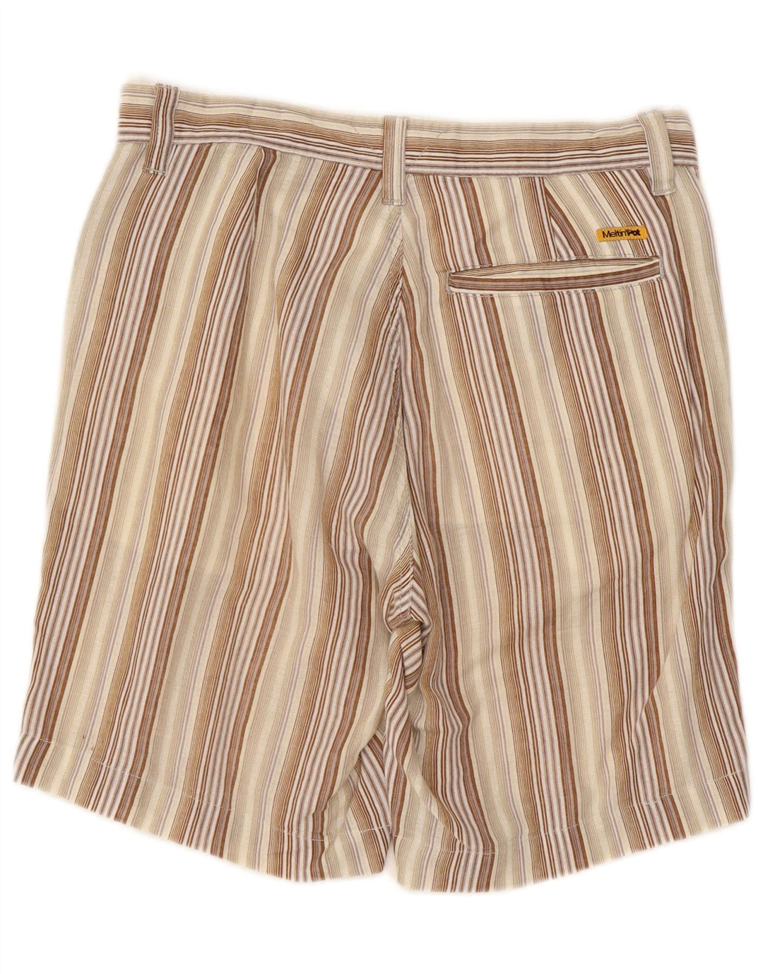 Pantaloncini chino da donna Meltin' Pot W29 cotone a righe multicolori medi