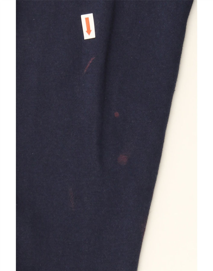 HUMMEL Mens Graphic Hoodie Jumper Medium Navy Blue Cotton Vintage Hummel and Second-Hand Hummel from Messina Hembry 
